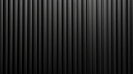 Black Corrugated Metal Texture Surface or Galvanized Steel Panorama.