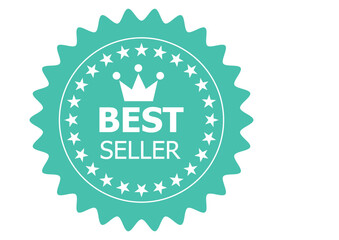 set of best seller stickers, badges, labels vector colorful illustration