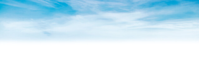 Sky and clouds background for your design in PNG isolated on transparent background