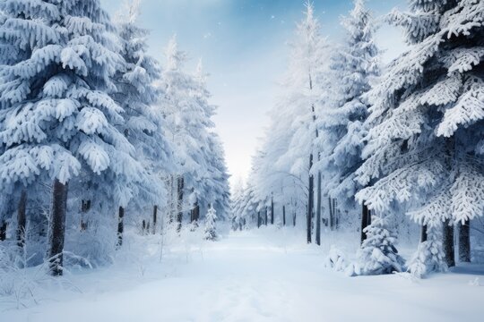 Ethereal Winter Wonderland: Crafting A Magical Christmas Scene In A Snow-Covered Forest