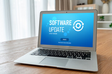 Software update on computer for modish version of device software upgrade