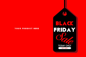 red tag, Black Friday sale tag, sale tag for your business 