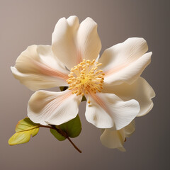 magnolia flower on black background