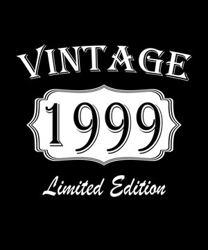 Vintage Born in 1999, Born in Vintage 1999 Birthday Celebration.
