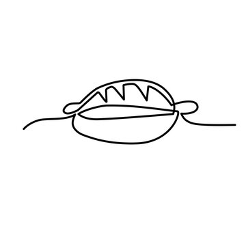 recommend clip art: fast food continuous line art