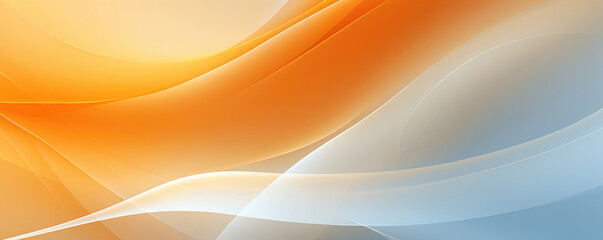 Abstract background with orange waves and lines
