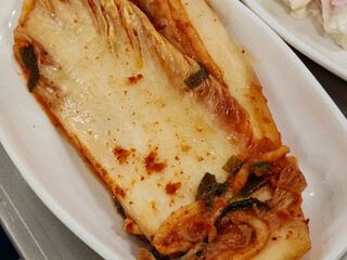 traditional Korean food. cabbage kimchi