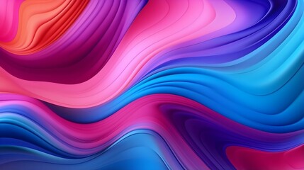Abstract Multicolor Fluid Wave Background for Modern Presentations