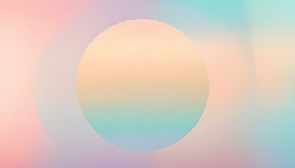 Abstract background with circle in pastel colors. Minimal design. Generative AI