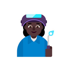 Woman Factory Worker: Dark Skin Tone