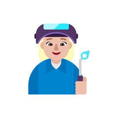 Woman Factory Worker: Medium-Light Skin Tone