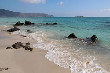 Photo sur Plexiglas  Plage d'Elafonissi, Crète, Grèce mediterranean sea and beach at elafonissi in crete in greece