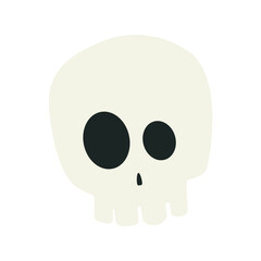 Isolated skull icon Vector