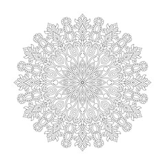 Inner tranquility adult mandala coloring book page for kdp book interior