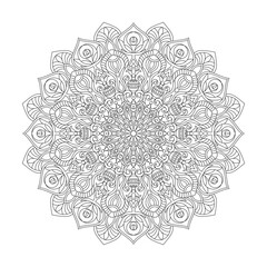 Creative mandala adult mandala coloring book page for kdp book interior