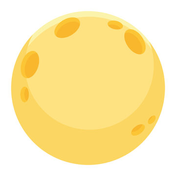 Colored bright moon Vector