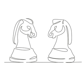 two knights chess piece