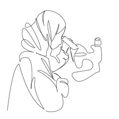 Muslim woman scientist