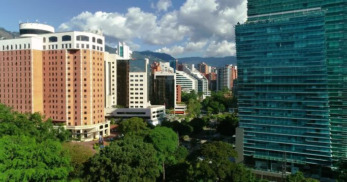 A clip that shows the great landmarks in El Poblano Medellin city.