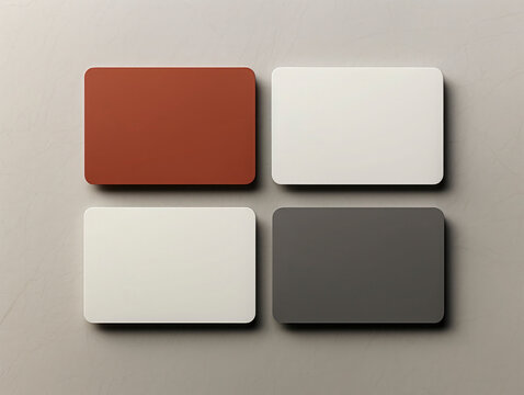  visit card mockupon a minimalist background,