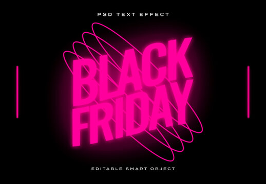 Black Friday Sale Text Effect 