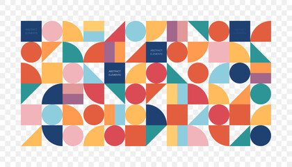 Colorful geometric background. Minimal cover template design for web. Modern abstract background with geometric shapes and lines. Eps10 Vector