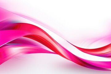 Pink and White Background with Wavy Lines