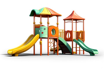 playground for children on transparent background, png file