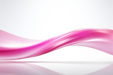 Fototapeta premium A Delicate Pink Wave Flowing Against a Clean White Background