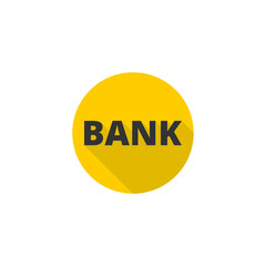 Bank icon isolated on transparent background