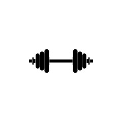 Dumbbells sign icon isolated on transparent background
