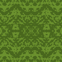 Blue and white watercolor ornament painted with watercolor on paper.