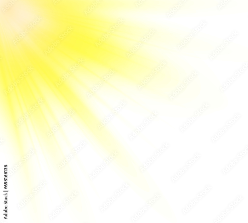 Aufkleber lens flare sunlight light effect with no background. gold glow star. light glowing effect. transpare