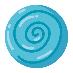 Colored detailed candy icon Vector