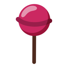 Colored lollipop candy icon Vector