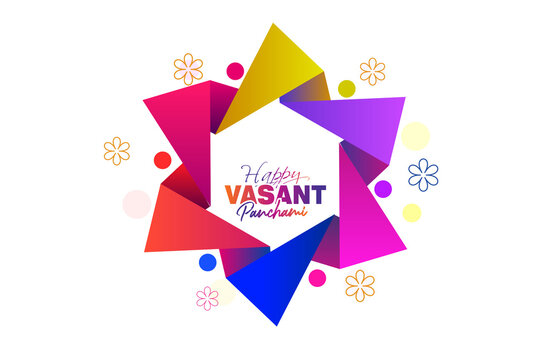 Vasant Panchami, Indian festival Vasant Panchami utsav logo design and Saraswati Puja.