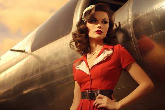 Timeless Glamour. Allure of 1940s Pin-Up Style and Beauty