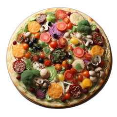 A Colorful Veggie Pizza