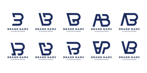 Letter B design element vector icon idea with creative concept style