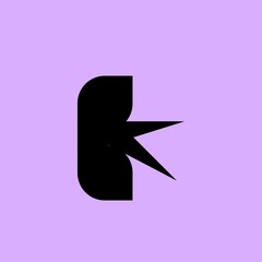 Monochrome logo, minimalist, iconic, simple, graphic, geometric