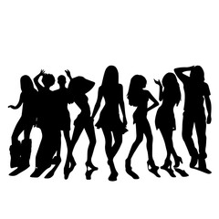 Party Silhouette Vector