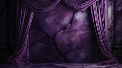 Dark Purple Marble Background for Product Presentation