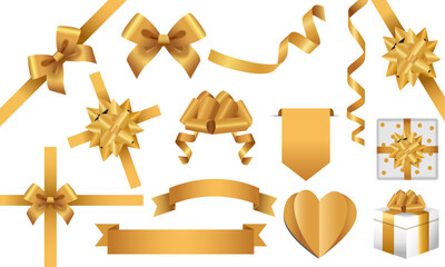 golden ribbon set