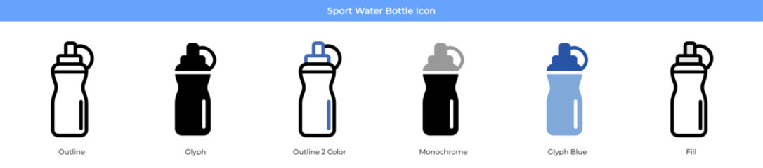 Sport Water Bottle Icon