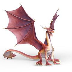 Obraz premium ドラゴン 3DCG レンダリング