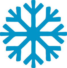 Snowflake vector illustration. Snow flake symbol design elements