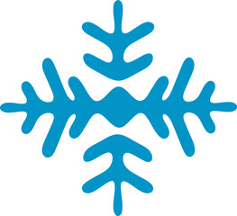 Snowflake vector illustration. Snow flake symbol design elements