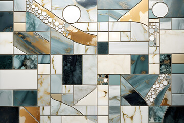 Modern mural pattern marble geometric background