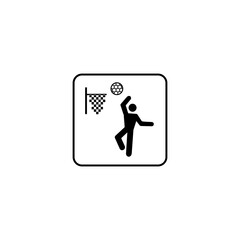 Fototapeta premium Man Playing Basketball SVG Vector