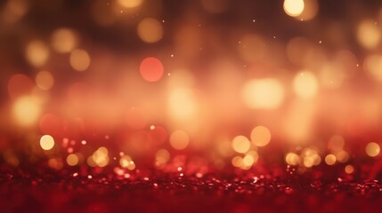 Abstract background with red and gold particle